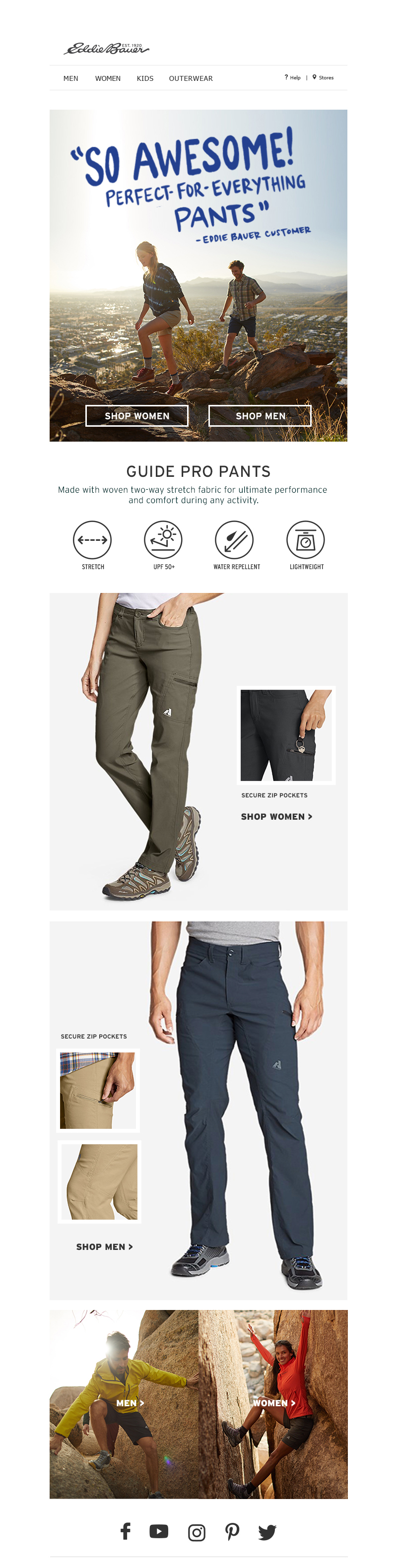 Digital: Eddie Bauer brand/ecomm